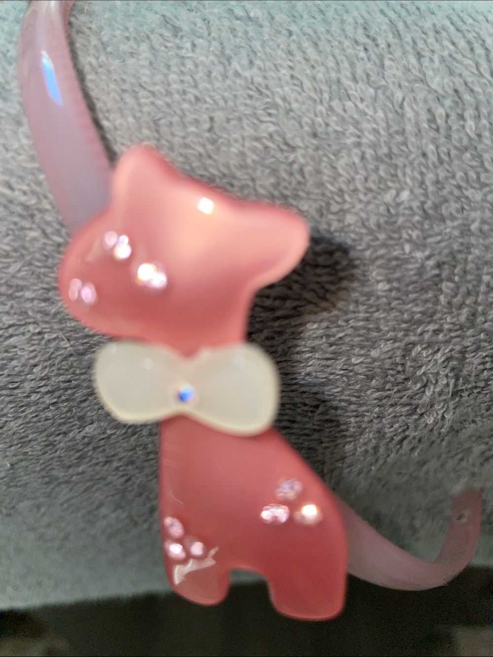 Sparkle Pink Giraffe & Bow Girls Headband